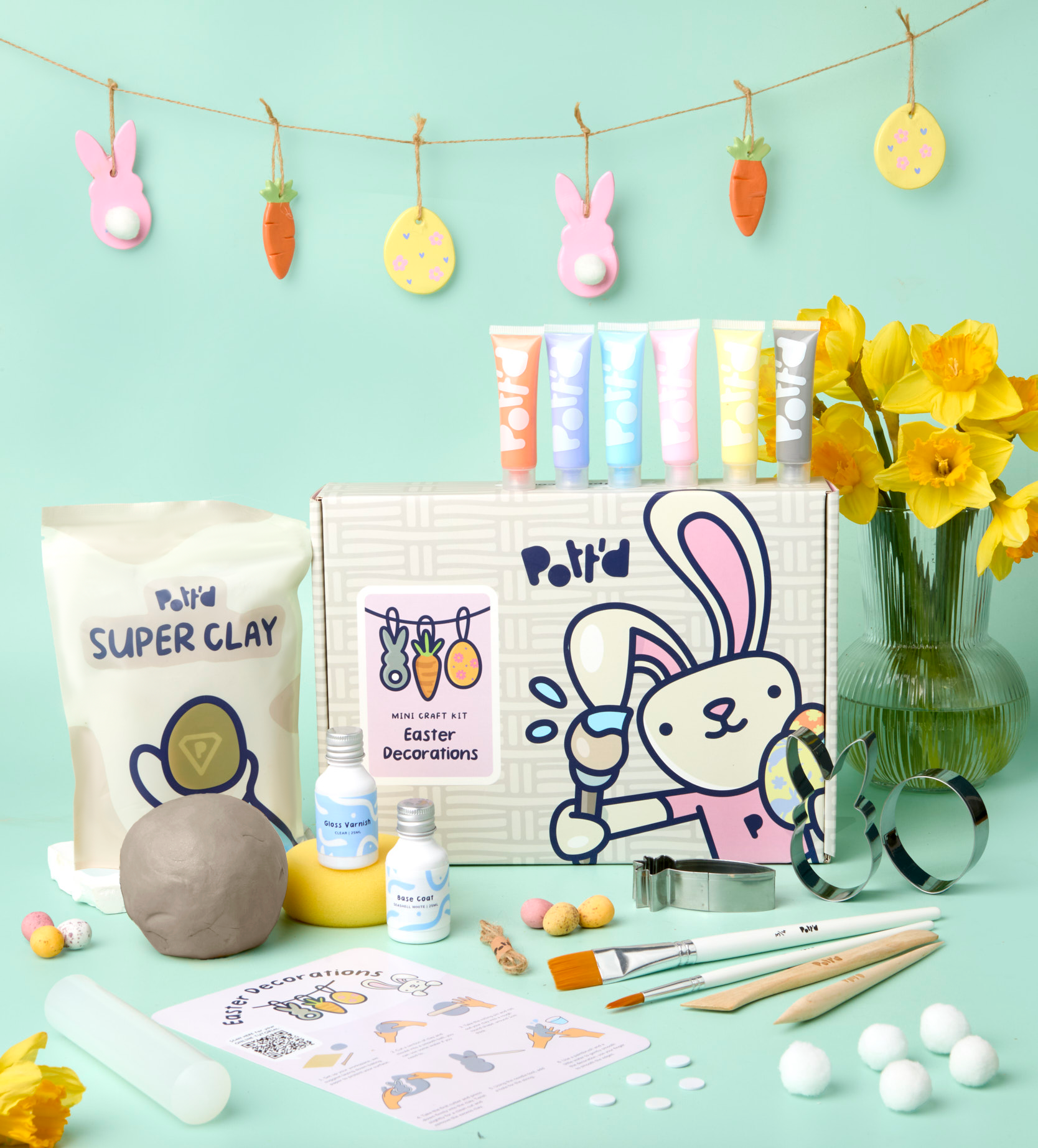 Pott'd Projects Decorazioni Pasqua kit festone ceramica