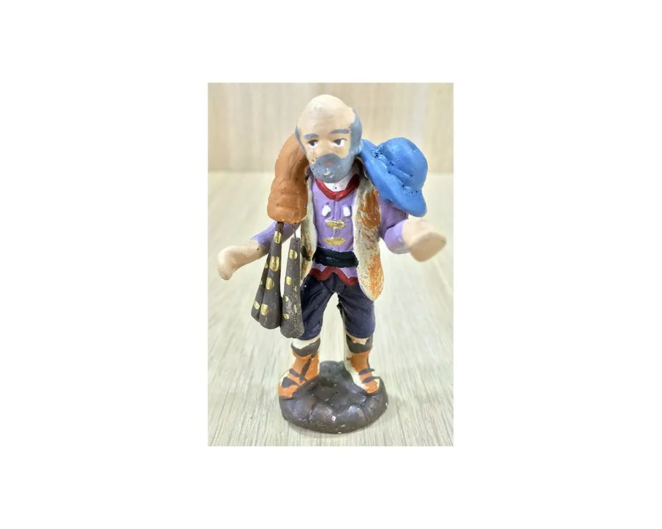 Ditta Montanini Pastori terracotta T7010 zampognaro 7 cm