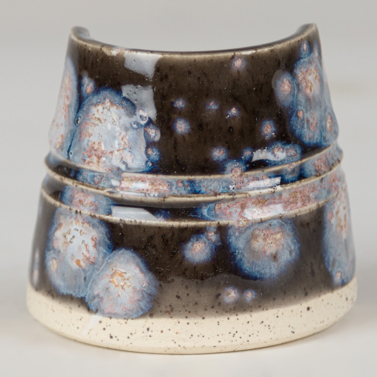 Mayco Foundations Galaxy smalto gres stoneware nero cristalli