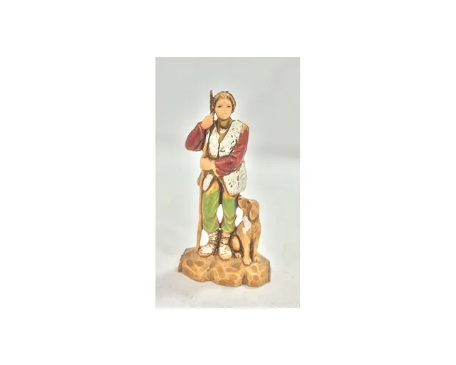Ditta Montanini Pastori Landi 3522 ragazzo con cane statuina presepe