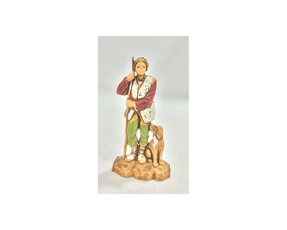 Ditta Montanini Pastori Landi 3522 ragazzo con cane statuina presepe