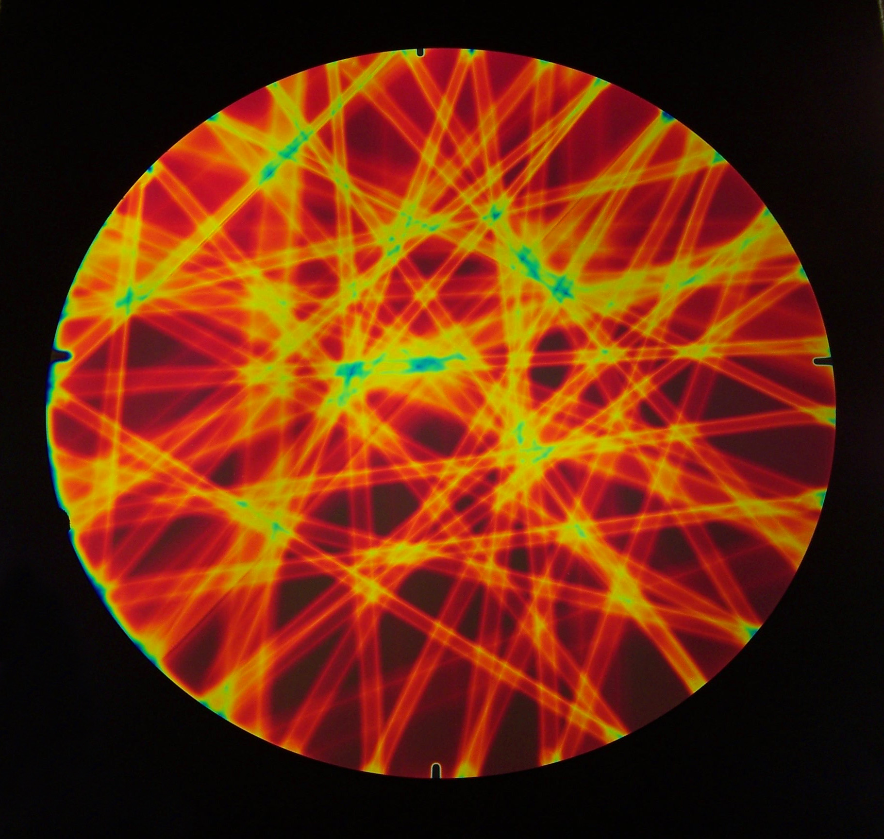 Cbs Dichroic Pixie Stix Candy Apple Red vetro dicroico rosso