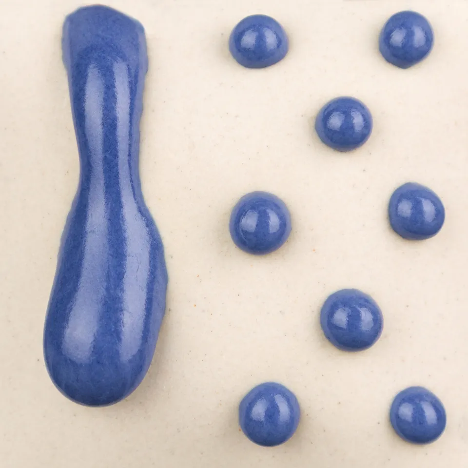 Mayco Ritual Glaze Blue Melt Gloop smalto colante blu cono 6