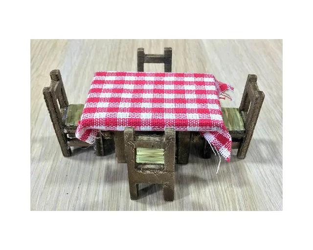 Ditta Montanini SB10 Tavolo sedie miniatura presepe