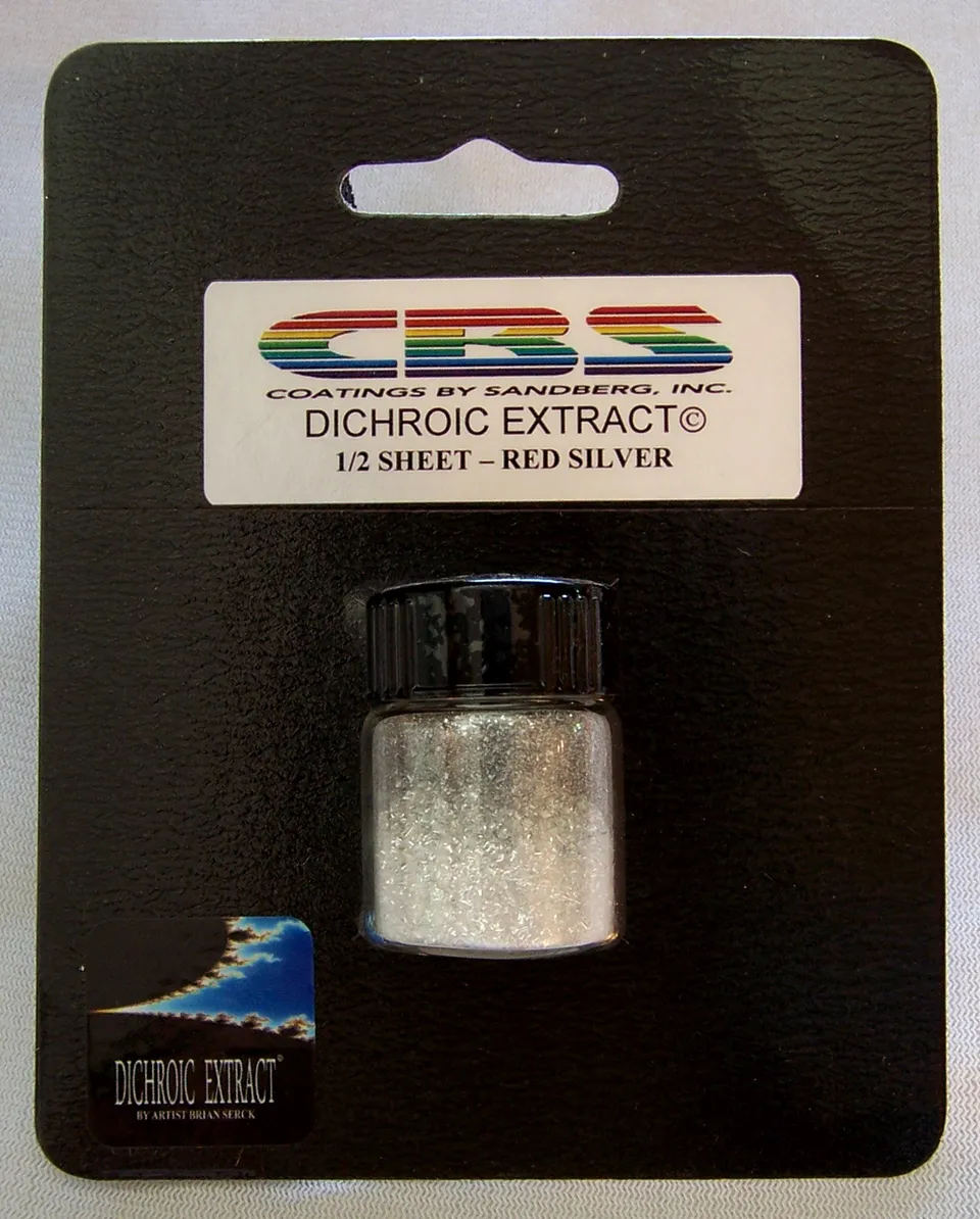 CBS Dichroic Extract Red Silver vetro dicroico mezzo foglio