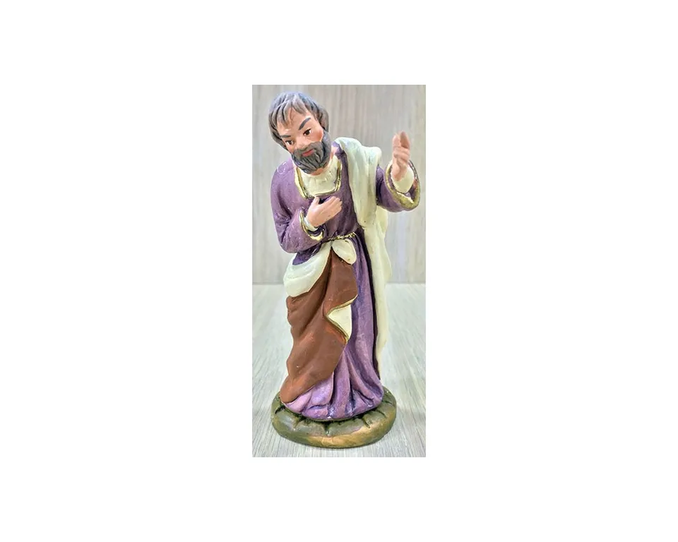 Pastori in Terracotta T1202 San Giuseppe Statuina Presepe 12 cm