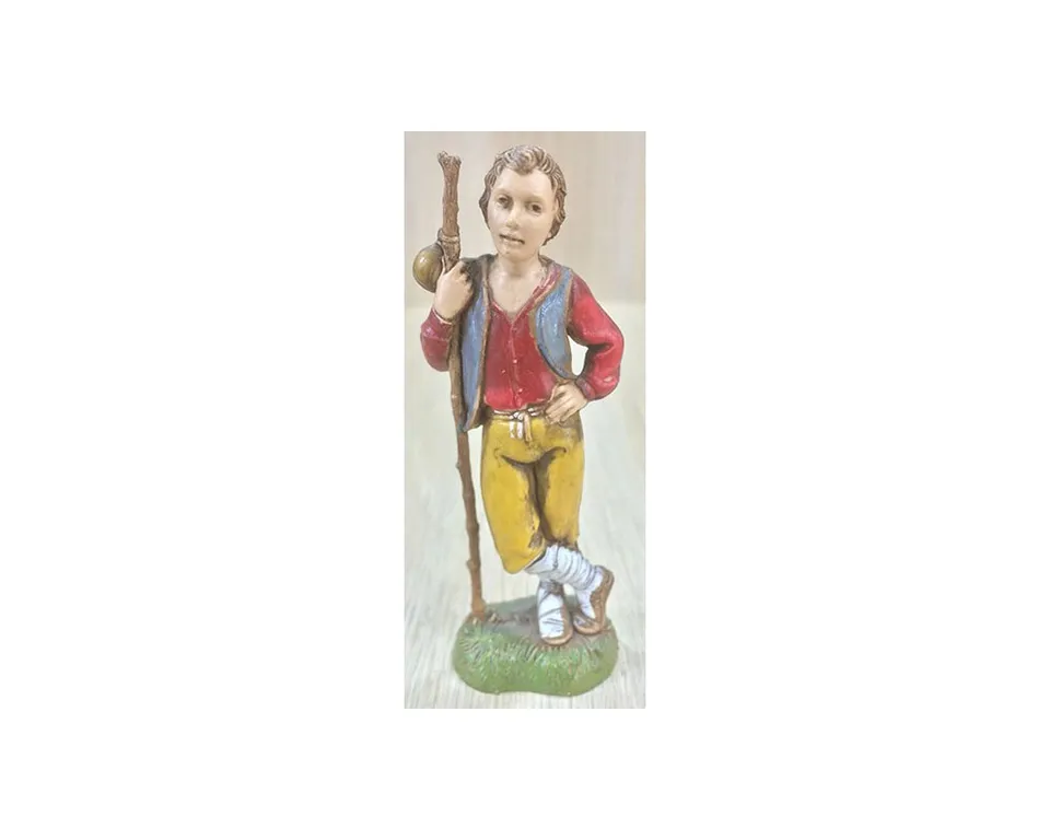 Ditta Montanini Pastori Landi 1047 statuina ragazzo bastone 10 cm