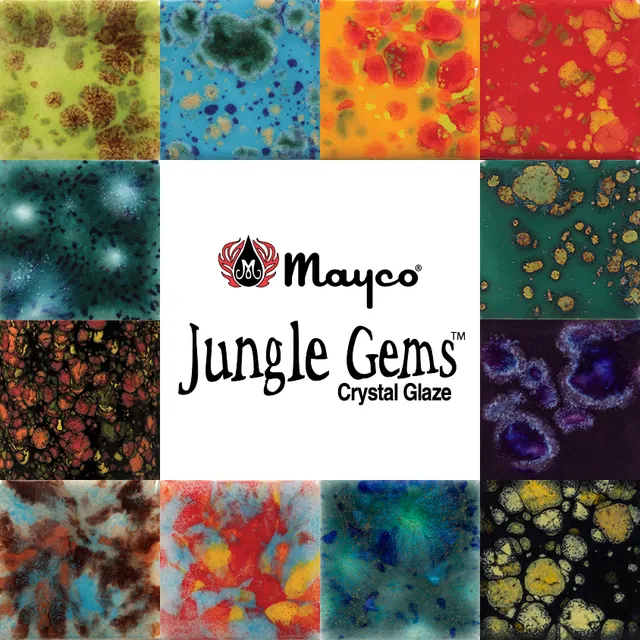 Mayco Jungle Gems kit smalti ceramici assortiti pinte