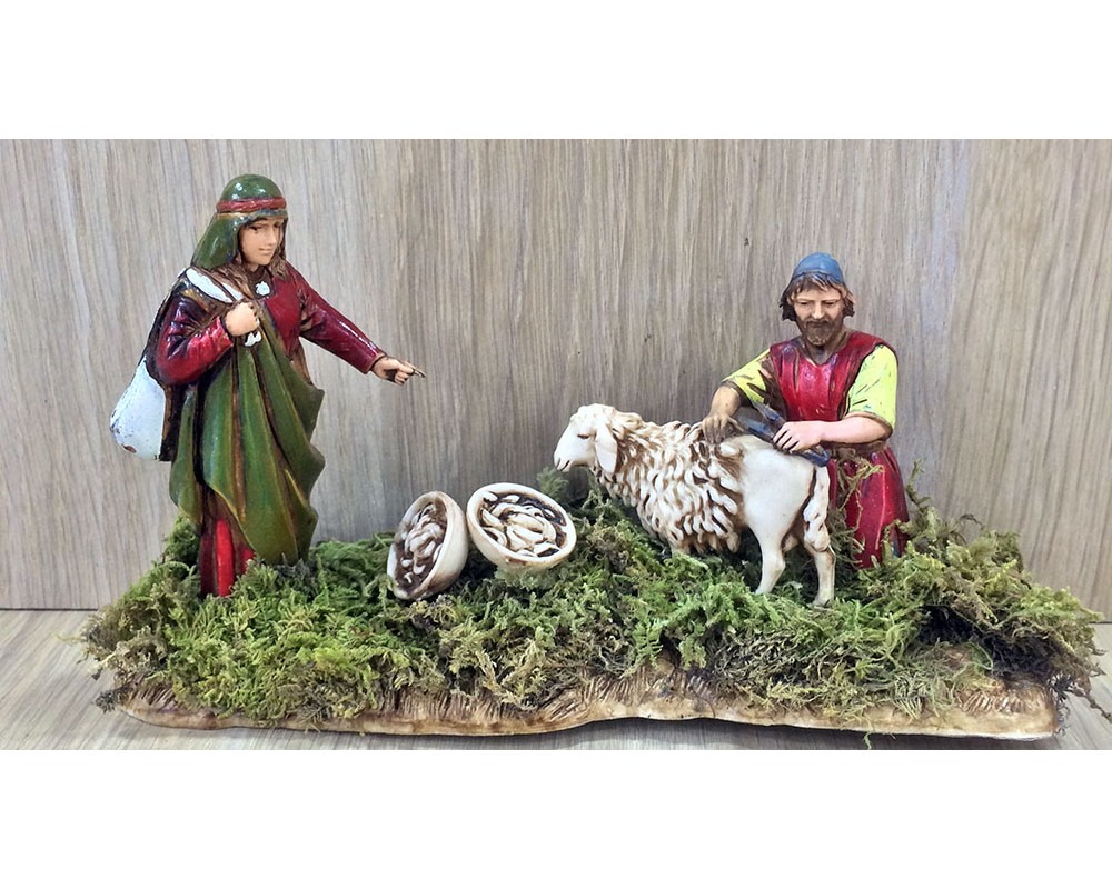 Ditta Montanini Gruppi Landi 1095-00 gruppo tosatore presepe