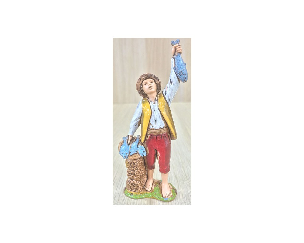 Pastori Landi 8027 Pescivendolo pastore presepe cm 8
