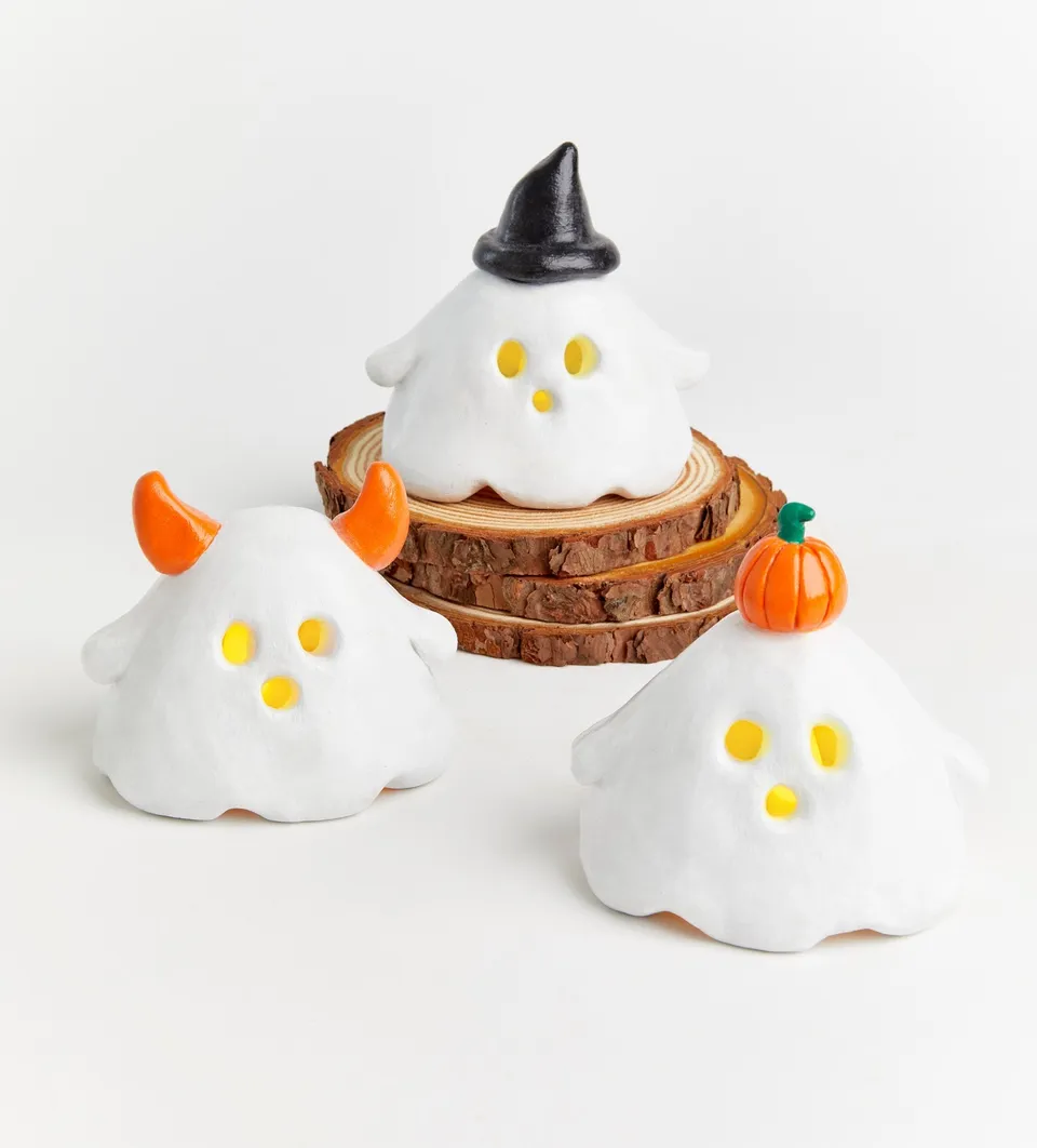 Pott'd Projects Halloween Kit Fantasmi Portacandele Trio