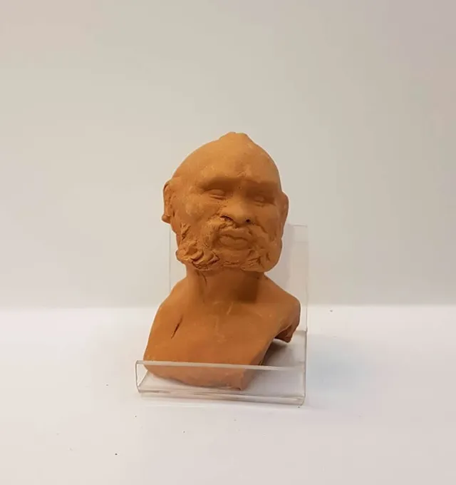 Ditta Montanini TC16 testa terracotta con mani e piedi