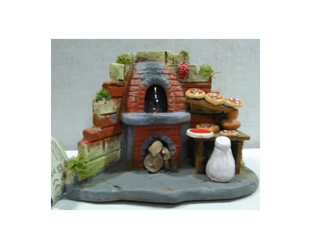 Ditta Montanini Forni in terracotta LFP10 Pizza forno presepe con luce