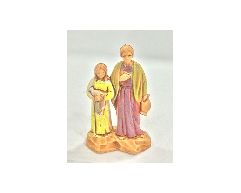 Ditta Montanini Landi 3536 donna bimba statuina presepe