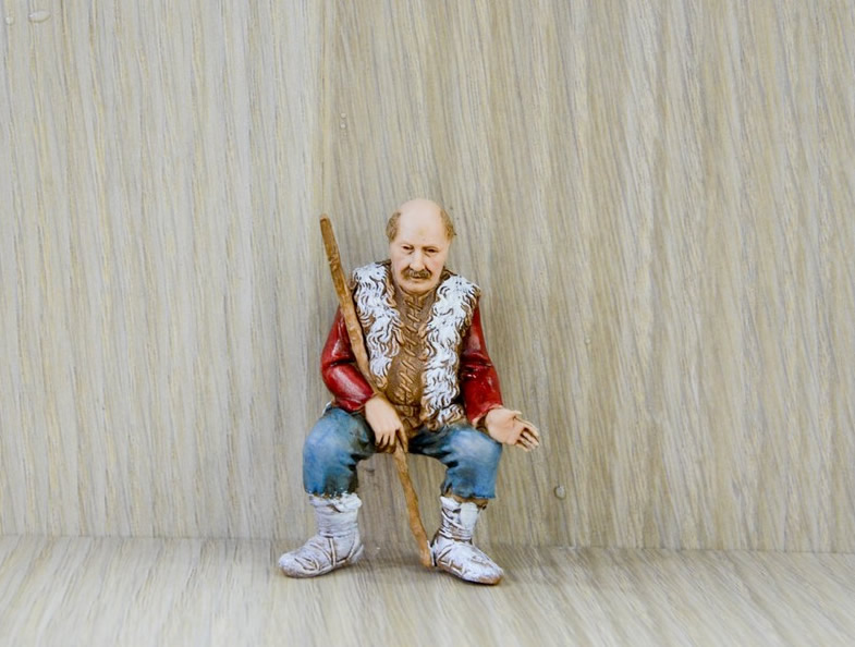 Montanini Landi 0345-32 Pastore Seduto 10 cm statuina
