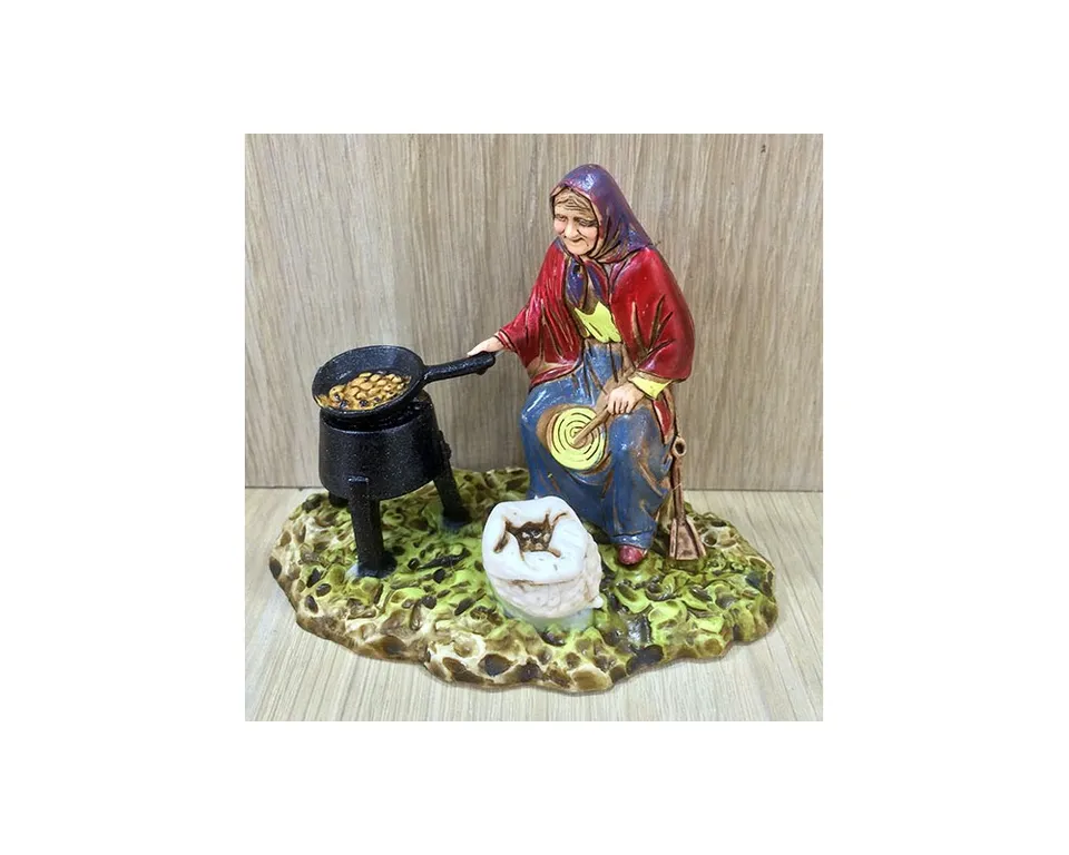 Gruppi Landi 1021-01 Castagnara statuina presepe resina