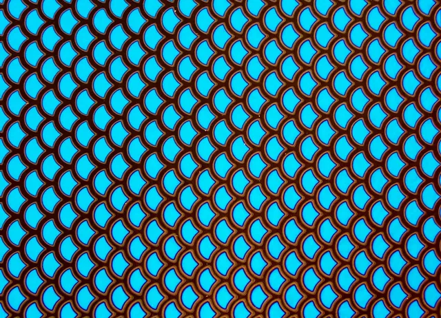 Cbs Dichroic Borderline Scale vetro dicroico rosa teal