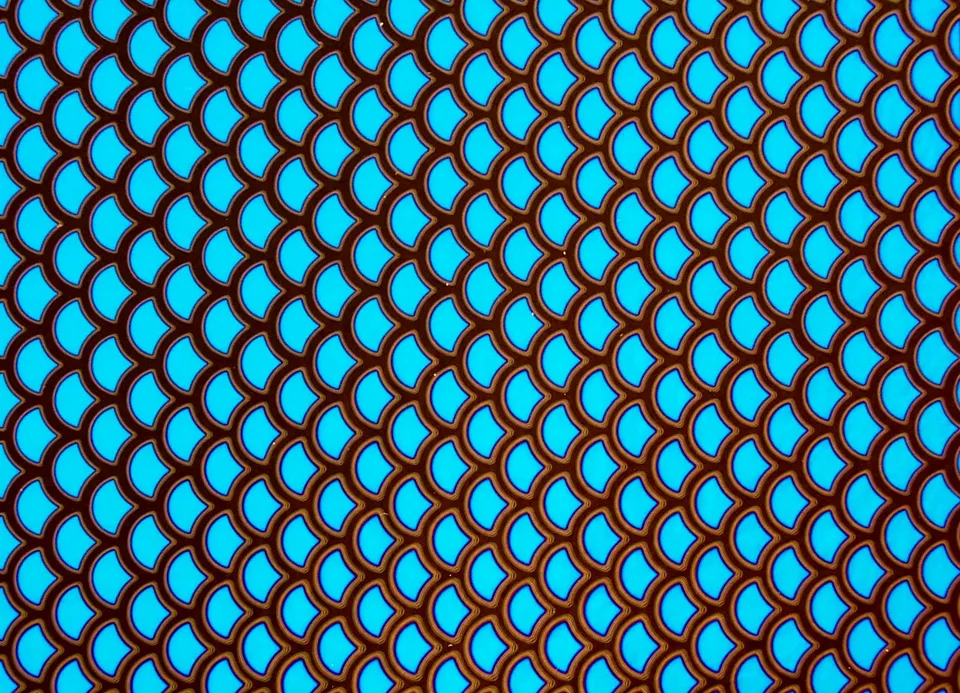 Cbs Dichroic Borderline Scale vetro dicroico rosa teal