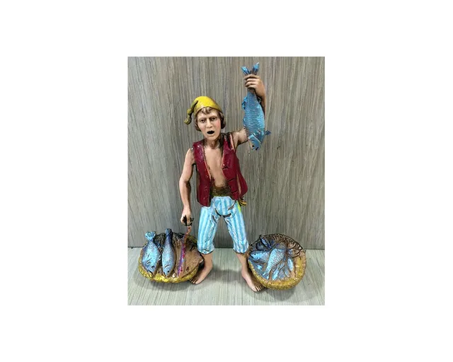 Ditta Montanini Gruppi Landi 0308-06 Pescivendolo statuina