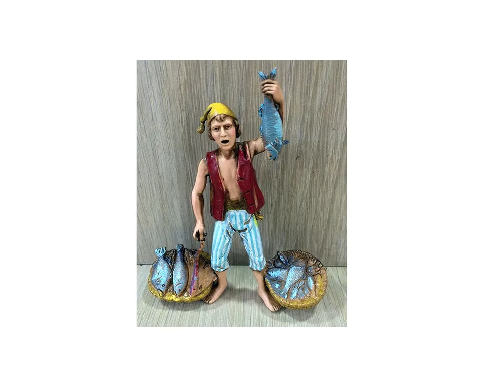 Ditta Montanini Gruppi Landi 0308-06 Pescivendolo statuina