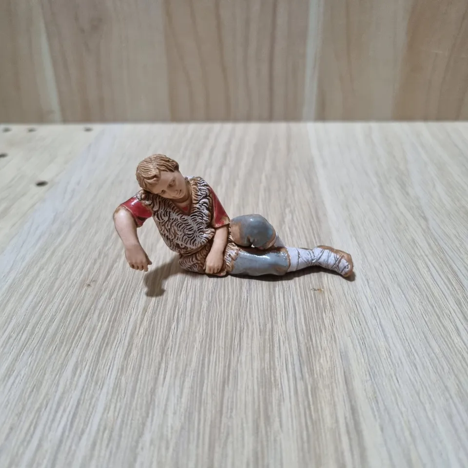 Pastori Landi Dormiente Statuina Presepe 10 cm