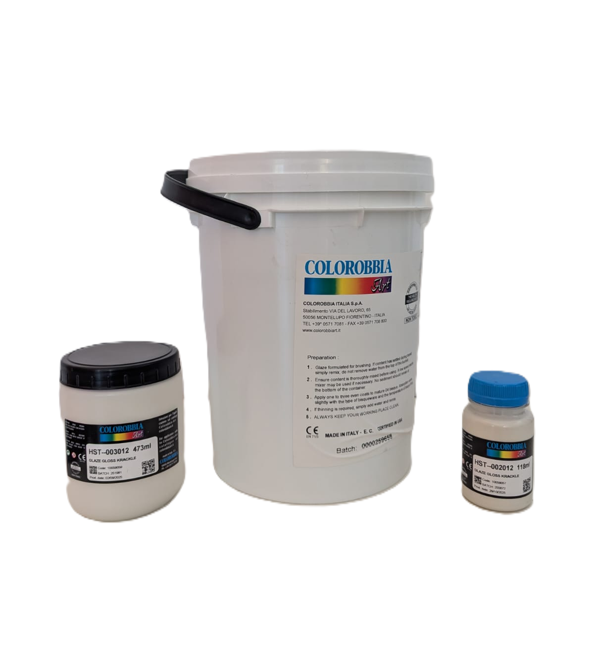 Colorobbia Glaze Gloss Craquelé cristallina trasparente lucida