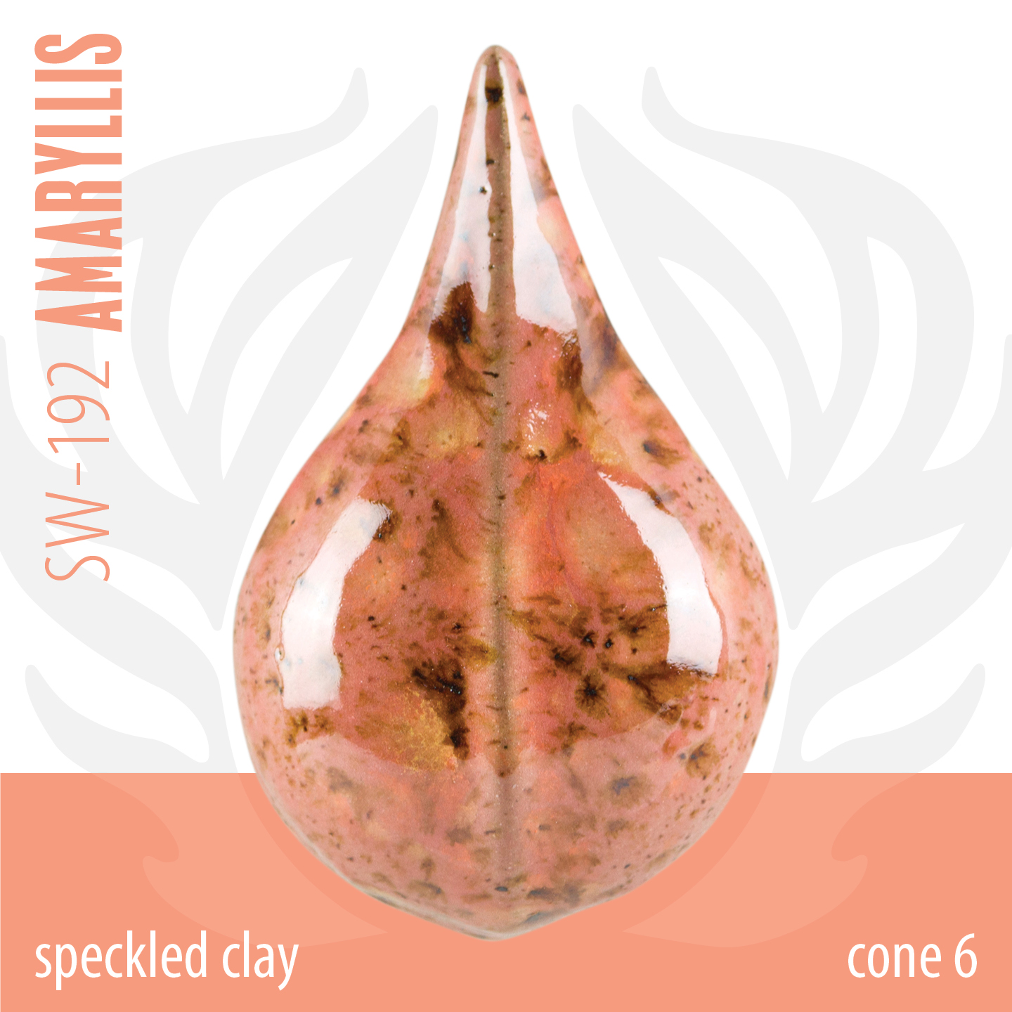 Mayco Foundations Amaryllis smalto cristalli ceramica rosso