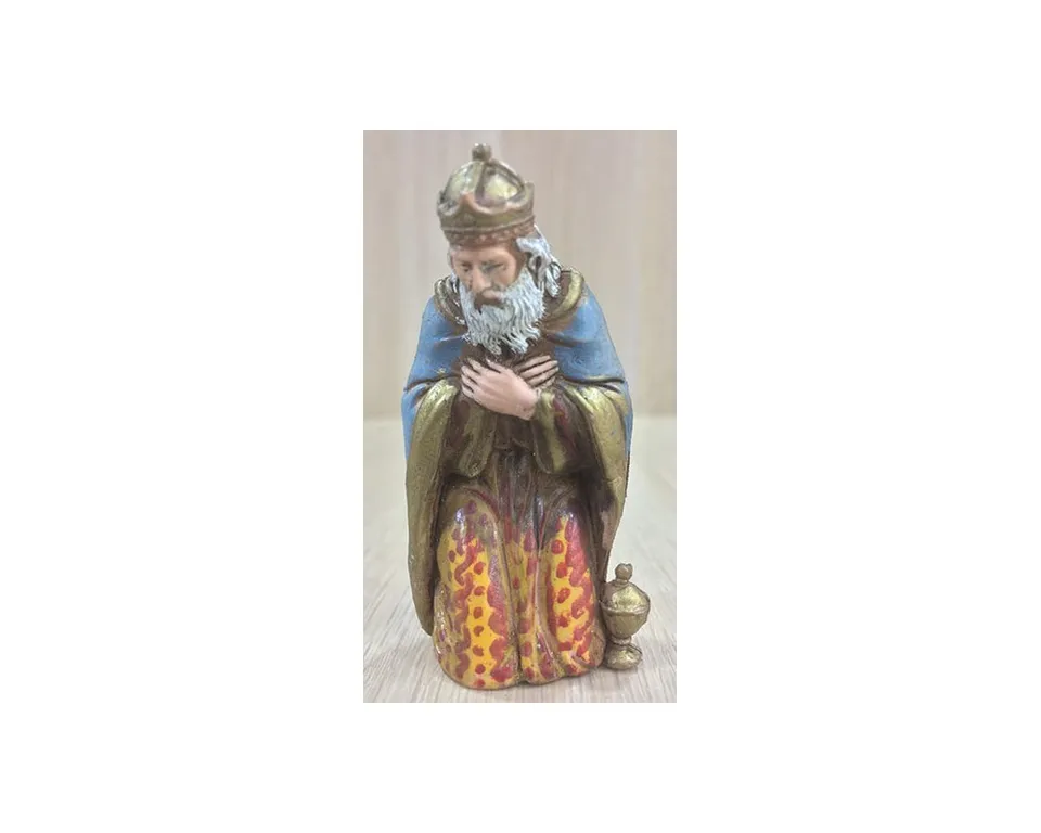 Landi Pastori 8007 Re Bianco statuina presepe 8 cm