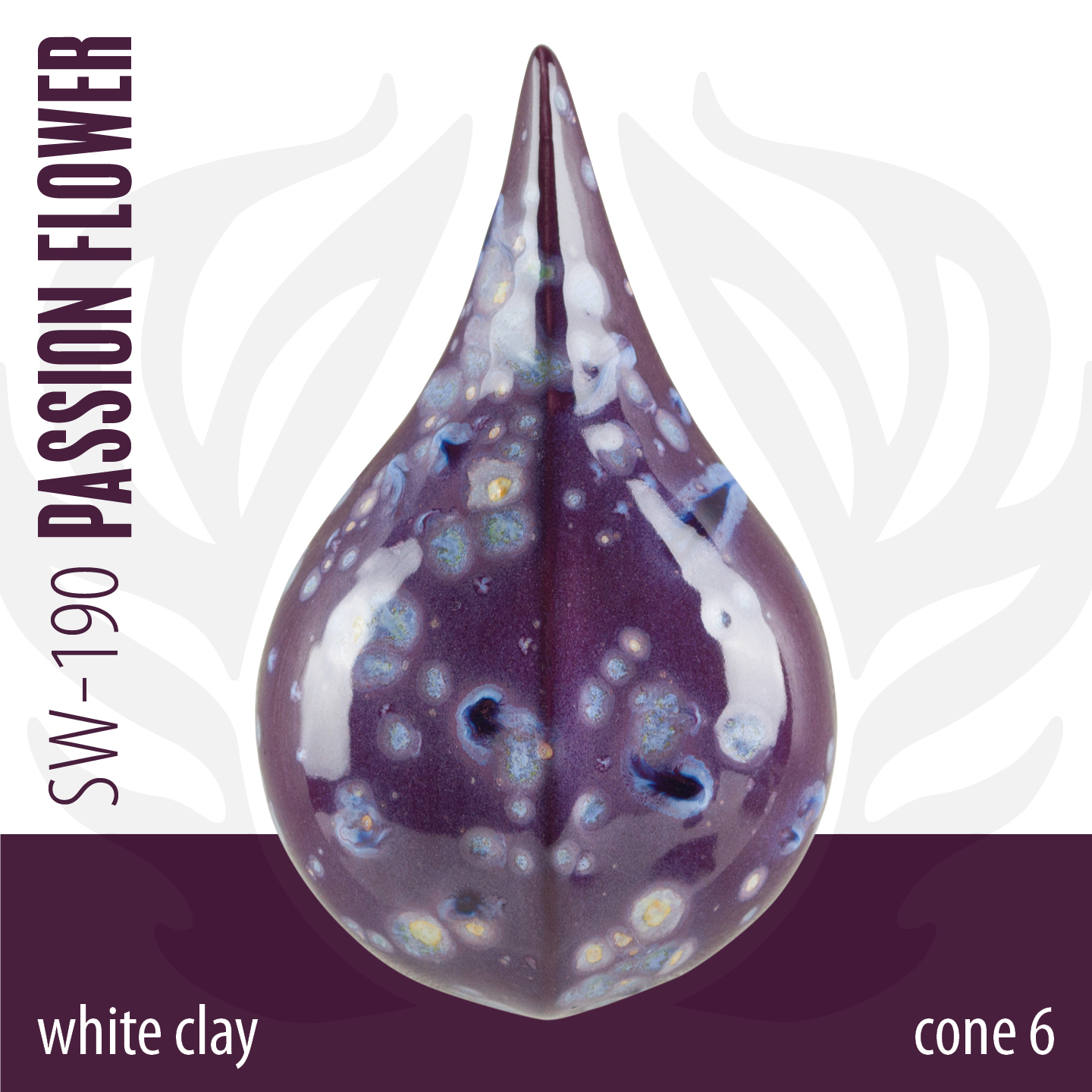 Mayco Foundations Passion Flower smalto ceramica cristalli