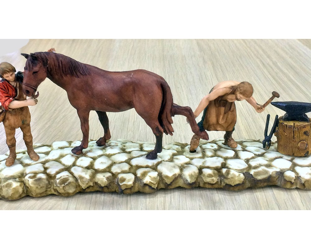Ditta Montanini Gruppi Landi 0324-02 scena presepe