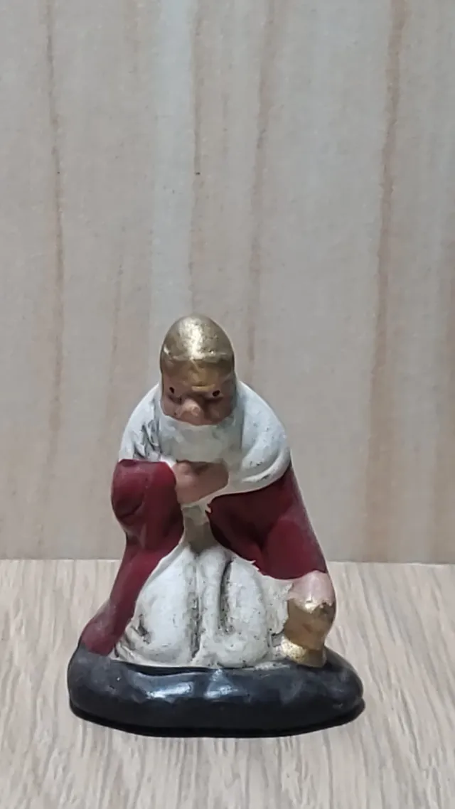 Montanini TC8 Re Maggio statuina presepe 6 cm terracotta