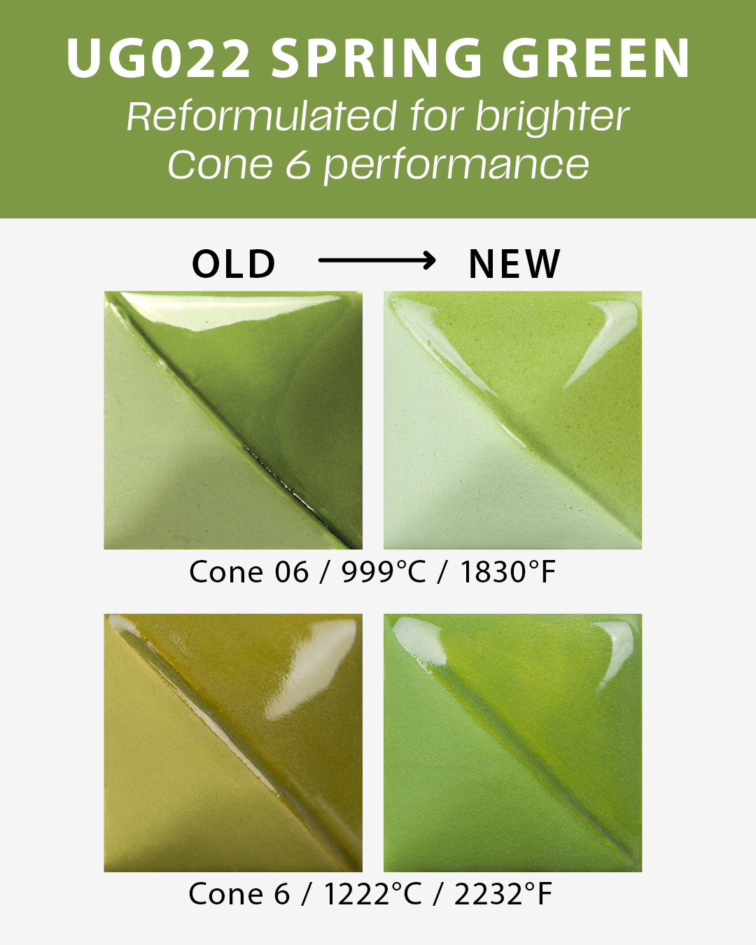 Mayco Stroke & Coat Spring Green smalto ceramico verde
