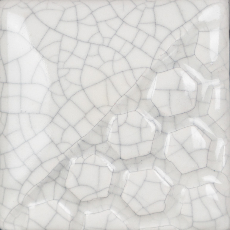 RK-103 White Crackle Smalto raku bianco craquelé decorativo