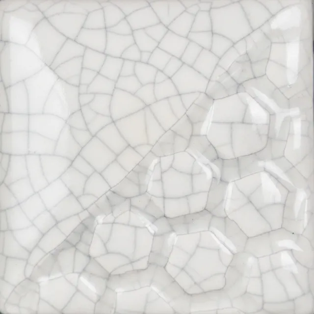 RK-103 White Crackle Smalto raku bianco craquelé decorativo