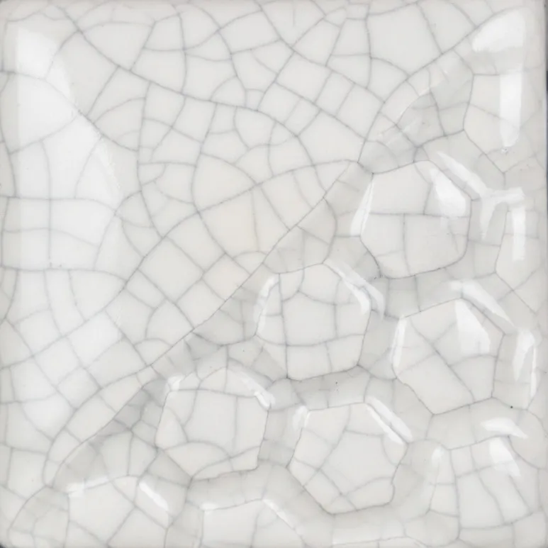RK-103 White Crackle Smalto raku bianco craquelé decorativo