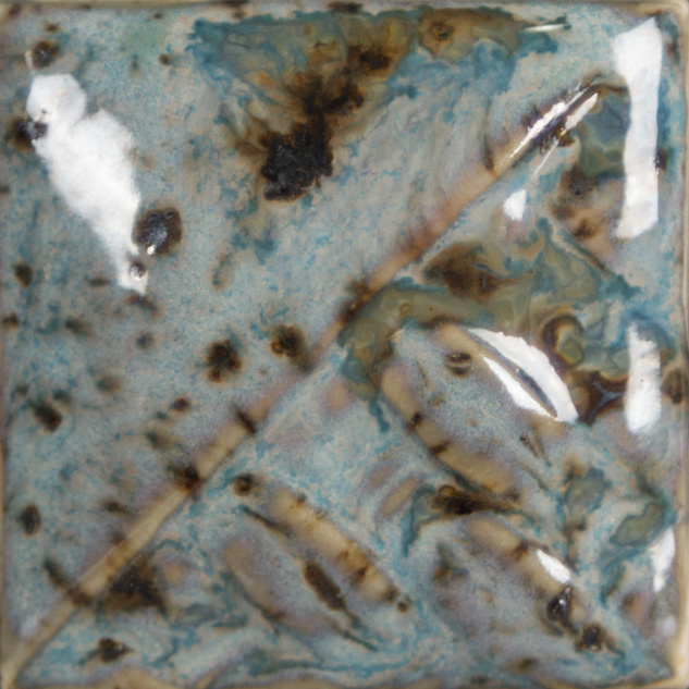 Mayco Stoneware Cenote smalto ceramico azzurro cristalli