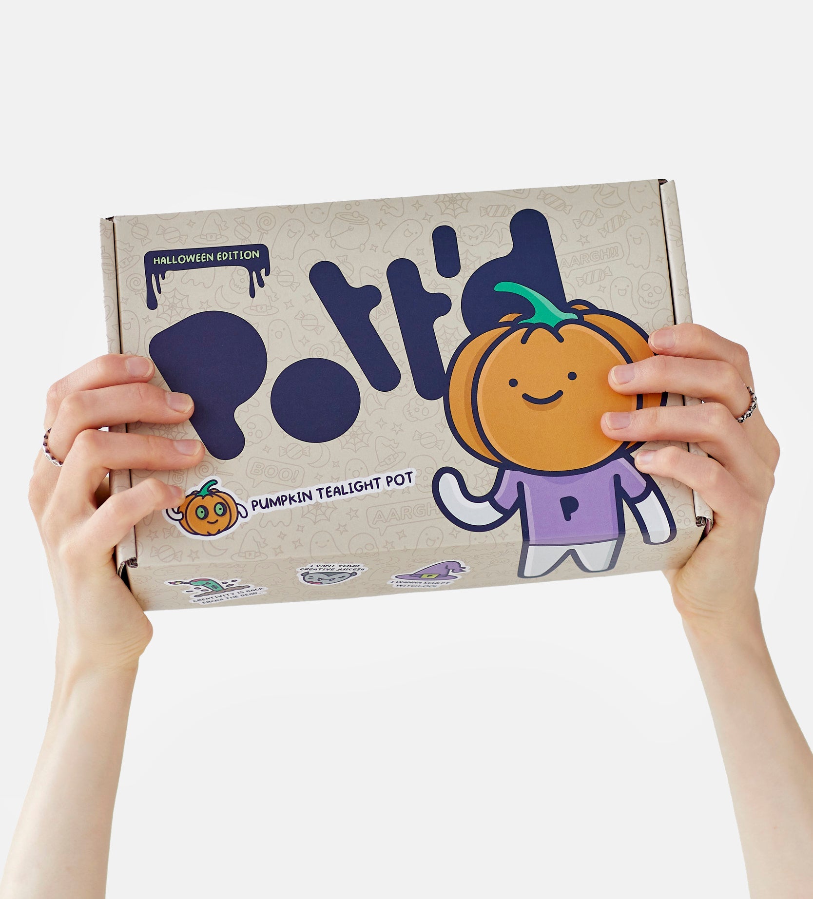 Pott'd Projects Pumpkin kit ceramica zucca portacandela