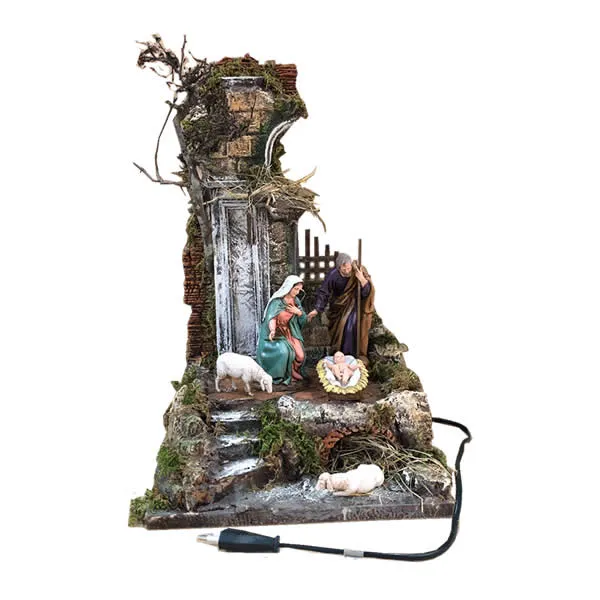 Ditta Montanini TP1 Presepe 50x27x27 scena presepe completo