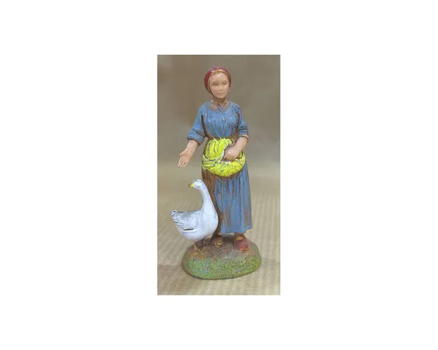 Ditta Montanini Pastori Landi 6012 Donna con Oca Statuina