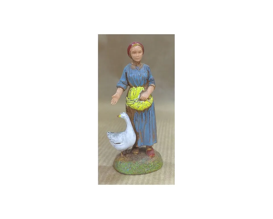 Ditta Montanini Pastori Landi 6012 Donna con Oca Statuina