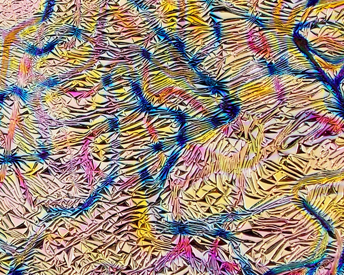 CBS Dichroic Crinklized Fusion Mixture vetro dicroico 19"