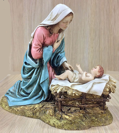 Ditta Montanini Pastori Landi 2002 Madonna 20 cm statua presepe