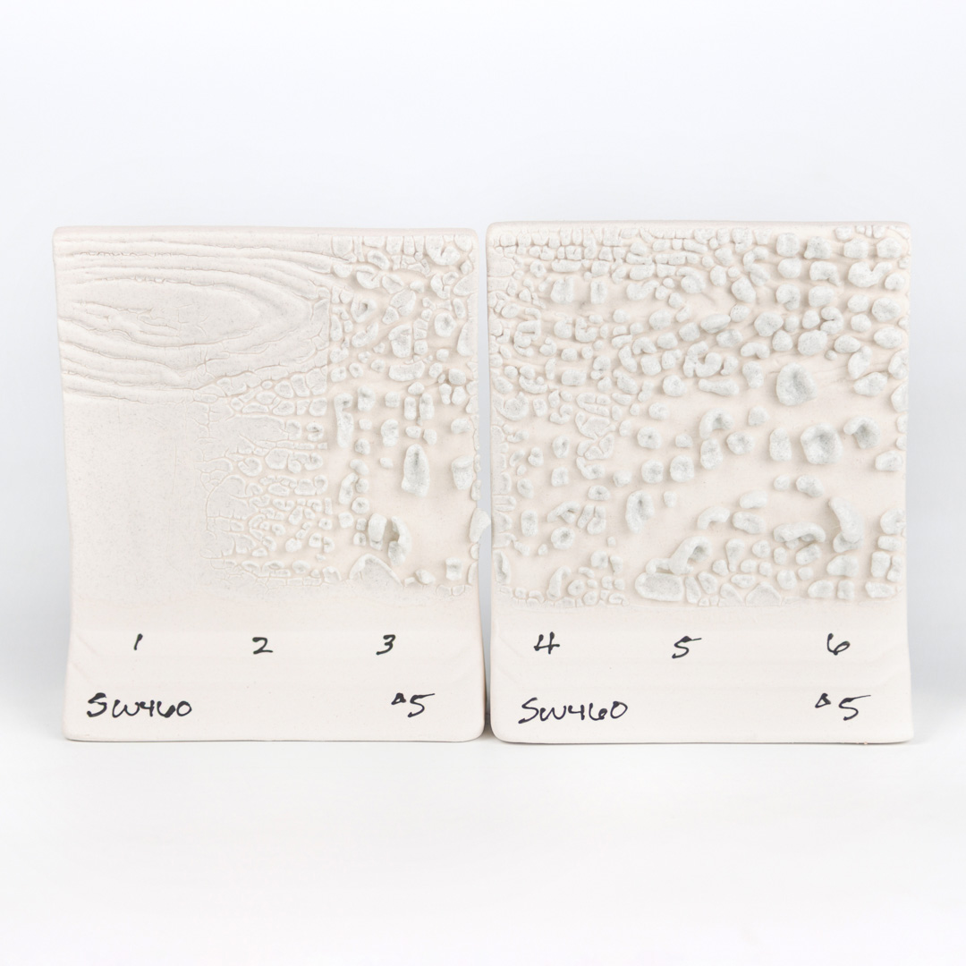 Mayco Ritual White Moon Rocks smalto ceramica texture