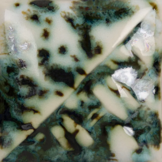 Mayco Stoneware Green Jasper smalto ceramico verde cristalli