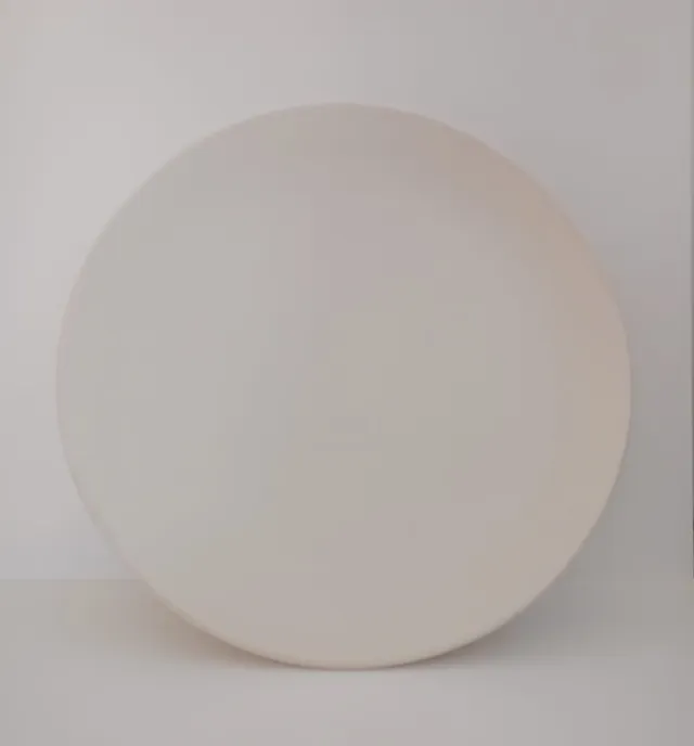 Cerama Piatto piano 25 cm biscotto ceramico da decorare