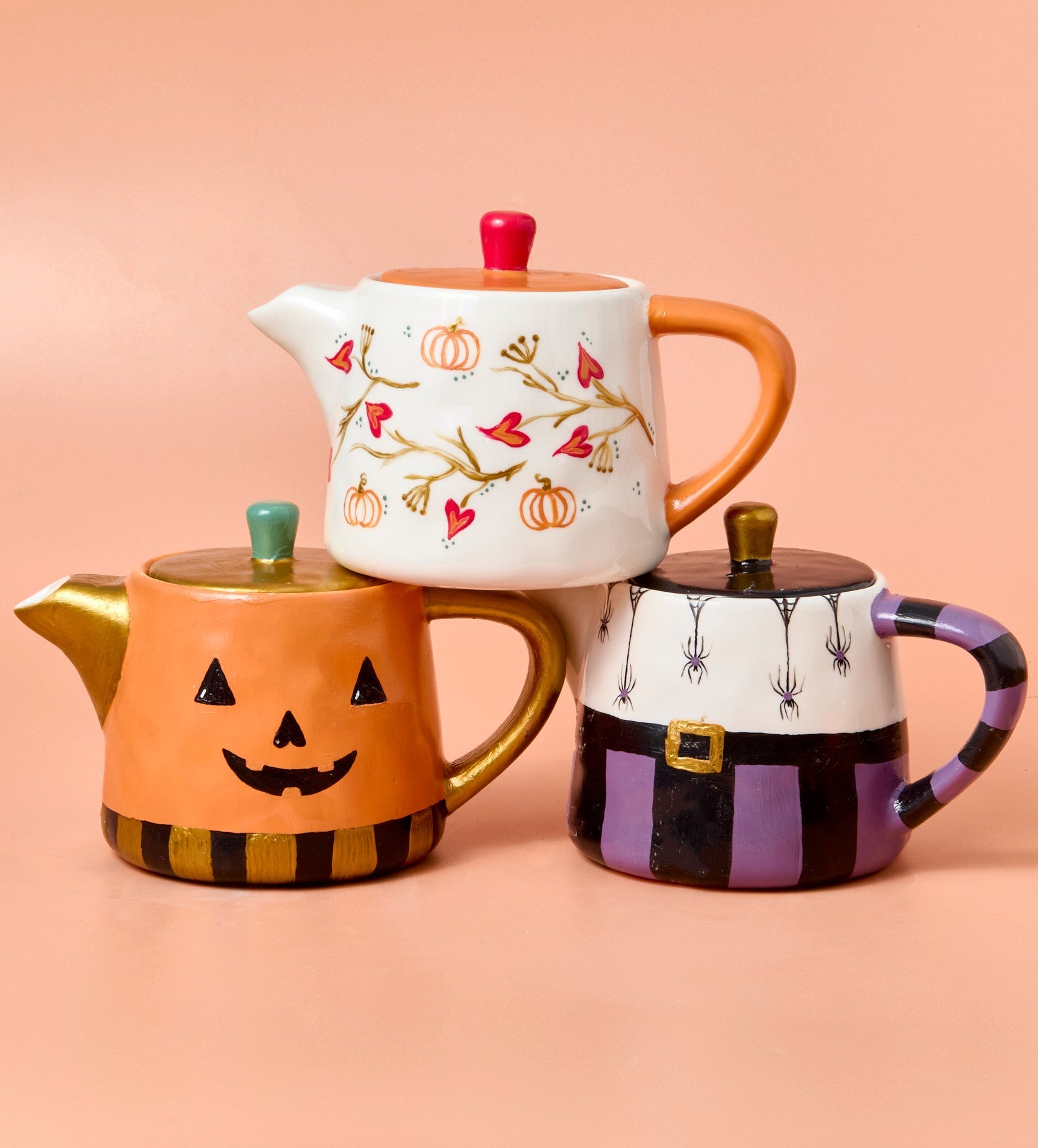 Pott'd Spooky Sips teiera halloween kit ceramica x2