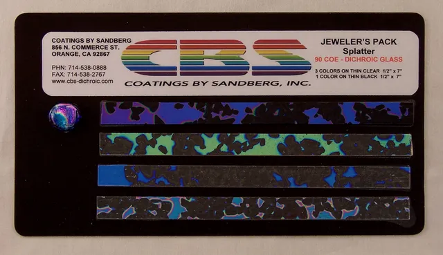 Cbs Jewelers Splatter Medium kit vetro dicroico 4 pezzi