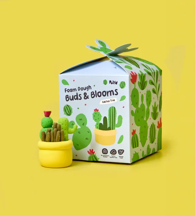 Pott'd Projects Bourgeons Fleurs Trio Cactus kit ceramica