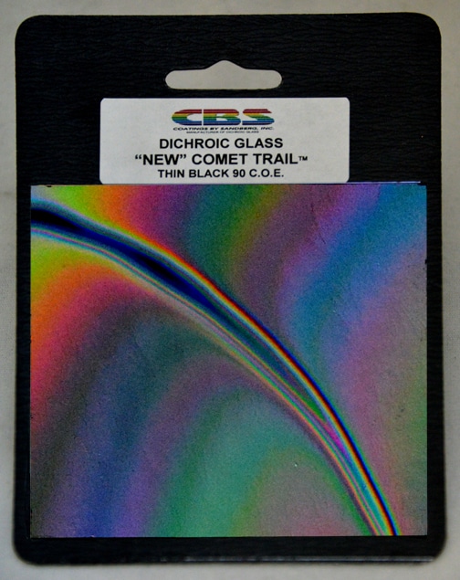 Cbs Comet Trail quadrotto vetro dicroico 10x10 cm rainbow