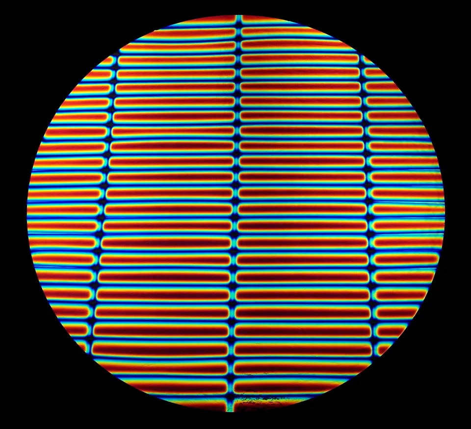 CBS Dichroic Rainbow A 3/4 vetro dicroico a strisce